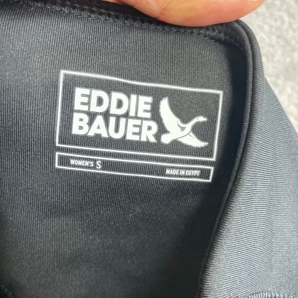 NWOT Eddie Bauer Women's S High-Waisted Black Leggings Side Zip Pockets - Picture 6 of 9